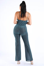 Load image into Gallery viewer, Spaghetti Jumpsuit Teal
