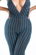 Load image into Gallery viewer, Spaghetti Jumpsuit Teal
