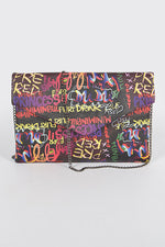 Load image into Gallery viewer, Graffiti Chic Clutch Multi
