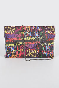 Graffiti Chic Clutch Multi