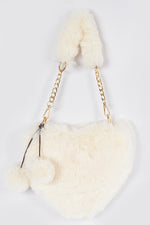 Load image into Gallery viewer, Heart Purse (ivory)
