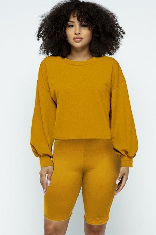 Mustard Sweater Set