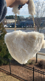 Load image into Gallery viewer, Heart Purse (ivory)
